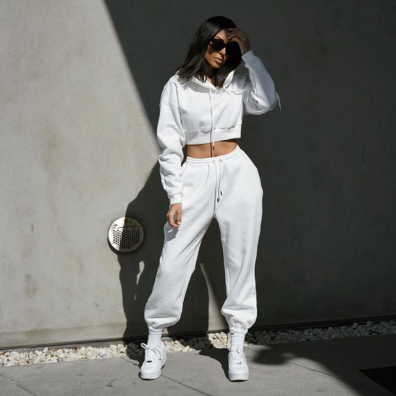 Women's Cropped Sweatsuit