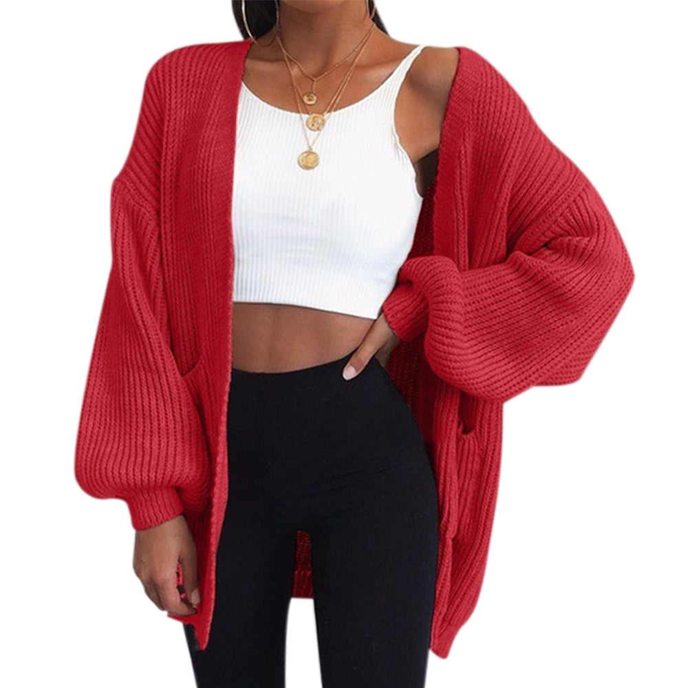 Loose Knitted Sweater Cardigan