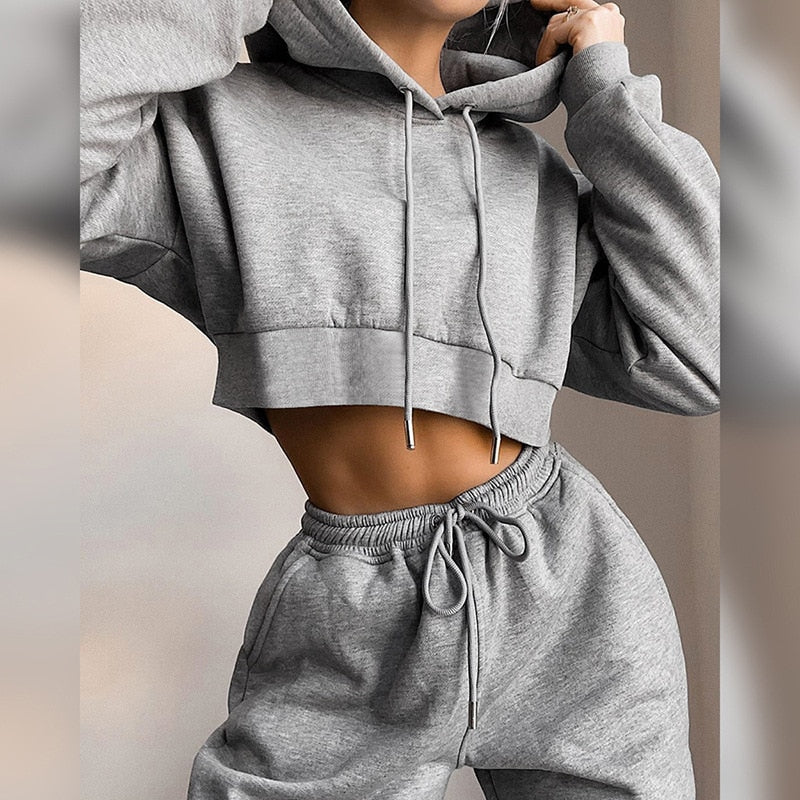 Women's Cropped Sweatsuit