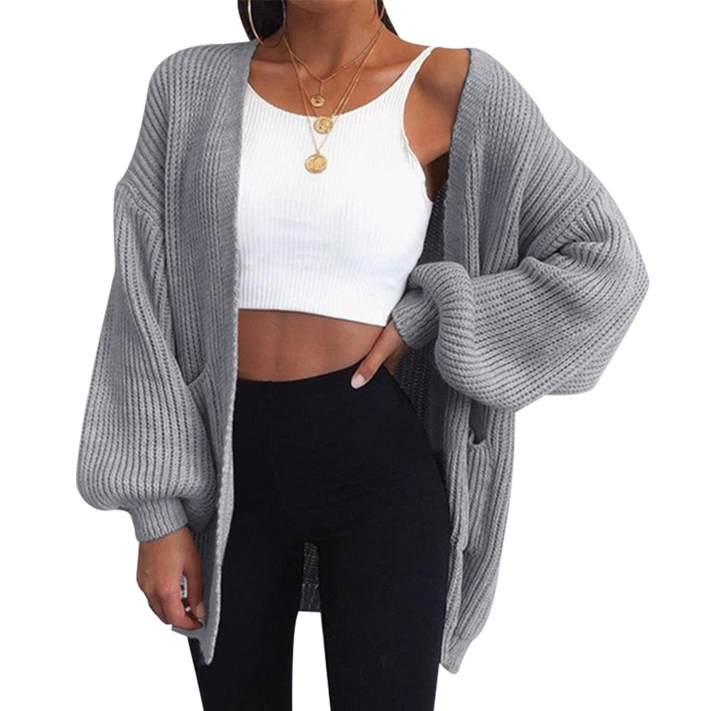 Loose Knitted Sweater Cardigan