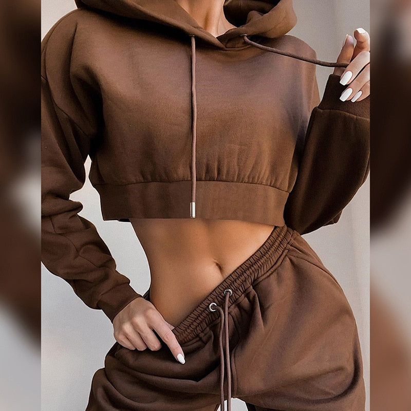 Women's Cropped Sweatsuit