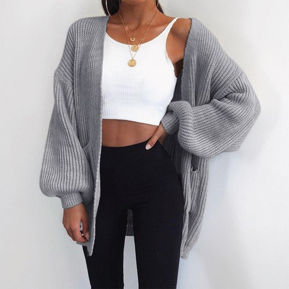 Loose Knitted Sweater Cardigan