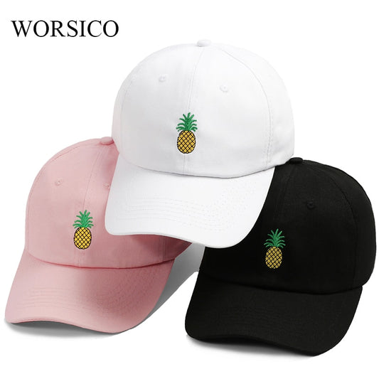 Pineapple Embroidery Strapback