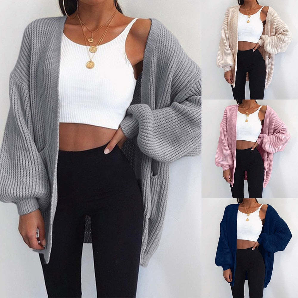 Loose Knitted Sweater Cardigan